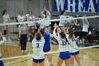 VB vs MHC  Wheaton Women's Volleyball vs Mount Holyoke College. - Photo by Keith Nordstrom : Wheaton, Volleyball, VB